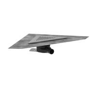 Kit completo de desagüe RainDrain Corner de hansgrohe, 240/240, acero inoxidable cepillado, 56252800