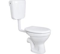 Kit completo para inodoro de pared, descarga horizontal, tipo de inodoro de descarga profunda, incluye tapa y cisterna
