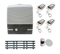 KIT completo profesional Motor puerta corredera VDS SIMPLY para puertas de hasta 600kg + 4 mandos a distancia + fotocélula espejo + 4 mtrs de cremallera de Nylon con tornillos
