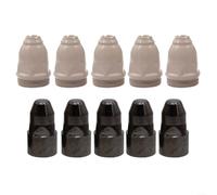 Kit de 10 boquillas y electrodos de cobre recubiertos para antorcha de plasma P80 sin puntas 1.1 1.3 1.5 1.7 mm consumibles de corte resistente para soldadura robótica LGK100 construcción naval tamaño