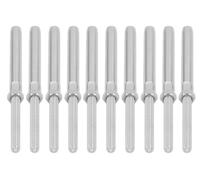 Kit de 10 tornillos de acero inoxidable con rosca y tuerca de ajuste, de alta calidad, para uso industrial y en granjas (M10/5mm)