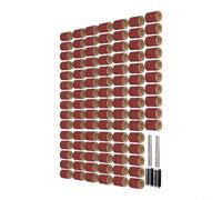 Kit de 102 tambores de lijado con mandriles de 6,3 mm, bandas de carborundo | Kit de tambores de lijadoBandas de lijado giratoriasJuego de mandril Dremel Mangas abrasivas Carborundum Pulido de metal