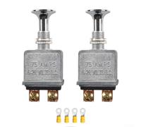 Kit de 2 interruptores de faros delanteros de 75 amperios | Cuerpo fundido a presión, construcción robusta, resistente al calor, para una perilla duradera, resiste entornos agresivos