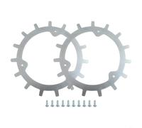 Kit de 2 puntas antideslizantes para robot cortacésped, accesorio de agarre mejorado para cortadoras de césped Mammotion Yuka Mini, color plateado