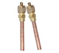 Kit de 2 válvulas de perforación a prueba de fugas de 1/4 pulgadas SAE para aire acondicionado, refrigerador, perforación para válvula de servicio de uso industrial