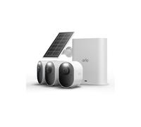 Kit de 3 cámaras de seguridad WiFi Arlo Ultra 3 + panel solar Negro y Blanco - Nuevo