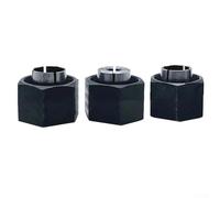 Kit de 3 tuercas de boquilla de mandril de enrutador, paquete de 3 unidades, 1/2 pulgada, 12 mm, repuesto compatible con DW621 DW616 DW618 1613 1617 1618 1619 accesorios de enrutador de ajuste preciso