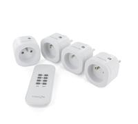 Kit de 4 mini enchufes On/Off + mando a distancia