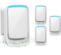 Kit de 4 purificadores de aire: purificadores para el hogar y el dormitorio, que eliminan olores, humo y polvo. Ambientador blanco