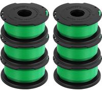 Kit de 6 bobinas de hilo de repuesto para cortacéspedes, de 6 metros, compatibles con los modelos GL7033, GL8033, GL9035, para el cuidado del jardín