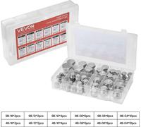Kit de 64 piezas de accesorios hidráulicos BSPP de VEVOR, juego de tapones y enchufes hidráulicos con rosca de precisión, acero galvanizado, conjunto de adaptadores de alto rendimiento, tamaños de con