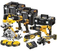 Kit de 7 herramientas XR de 18V - DEWALT - con 3 baterías de 18V 5,0 Ah, cargador y 3 módulos T-Stack - modelo DCK706P3T-QW