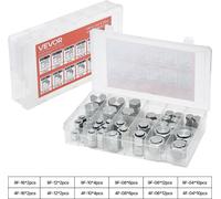 Kit de 72 accesorios hidráulicos ORFS de VEVOR, conjunto de accesorios de sellado con juntas tóricas, accesorios para mangueras e tuberías hidráulicas, juego de tapones y enchufes con roscas de precis
