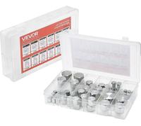 Kit de 72 piezas de accesorios hidráulicos de 37°, que incluye tapas y tapones para mangueras hidráulicas tipo JIC