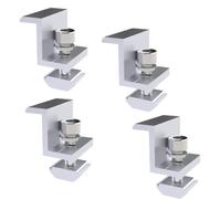 Kit de abrazadera de extremo de soporte de panel solar, soportes de abrazadera de borde de panel solar, fijación de panel solar para panel solar, para altura de módulo de 30-45 mm (4PCS 35MM)