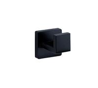 Kit de accesorios de baño de acero inoxidable negro, barra de toalla de 40cm, estante de papel higiénico, ganchos para ropa, rollo de baño, toallero, gancho