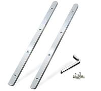 Kit de accesorios de conector de riel guía 71358 482107 para sierra de pista Festool Makita DeWalt cortes largos, Triton en riel guía integrado ranuras en T para corte seguro, paquete de 2, plateado