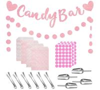 Kit de accesorios para barra de dulces, de 115 piezas, que incluye bolsas, pinzas y más