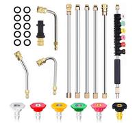 Kit de accesorios para lavadora a presión, que incluye una varilla de extensión y un adaptador