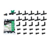 Kit de accesorios para línea de riego por goteo 16 mm, 27 piezas, ide