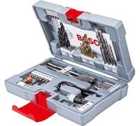 Kit de accesorios premium de Bosch para taladrar y atornillar, de 49 piezas, para madera, metal y hormigón