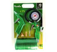 Cevik CA-CK220 - Kit aerográfico para compresor. 6 piezas: pistola de soplar, hinchador, espiral 5 mt. y 3 boquillas