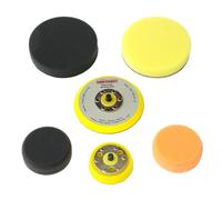 Kit de actualización para la pulidora excéntrica Dino KRAFTPAKET, que incluye un plato de soporte de 75 mm, uno de 125 mm y discos de pulido