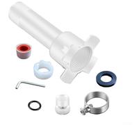 Kit de adaptador desviador de bañera 4 en 1 compatible con estándares de fontanería de cobre de 12 pulgadas y rosca de 3/4 pulgadas
