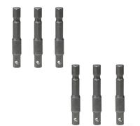 Kit de adaptador profesional de vástago hexagonal a enchufe de 1/4 pulgadas para taladros eléctricos, aleación de metal robusta e transferencia de par mejorada (D)