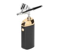 Kit de Aerógrafo con Compresor, 3400mAh 3,7 V Portátil USB Máquina Facial de Oxígeno Kit de Aerógrafo Inalámbrico Auto de Mano Pistola de Aerógrafo para Maquillaje Pintura Modelo (Negro)