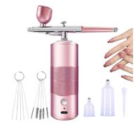 Kit de aerógrafo de uñas, aerógrafo inalámbrico, juego de pulverizador de pintura inalámbrico para zapatos de pelo, graffiti, pastel, arte, decoración de coche, modelo de maquillaje