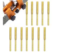 Kit de afilado de motosierra, piedras de afilado para motosierras, afilador de motosierras de 4 mm/4,8 mm/5,5 mm, 12 mechas de afilado de piedra