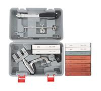 Kit de afilador de ángulo fijo profesional con giro de 360 grados, abrazadera ajustable con 10 piedras de afilar, de afilado de cuchillos de cocina para cocineros y chefs