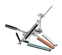 Kit de afilador de cuchillos profesional, afilador de ángulo fijo, juego de herramientas de afilar cocina, con 4 piedras de afilar (120 #, 320 #, 600 #, 1500 #)