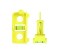 Kit de afinación de arco compuesto con nivel de línea de burbuja y medidor de flecha, precisión mejorada para caza, construcción de plástico, amarillo, 1.1 x 2.6 pulgadas (amarillo)