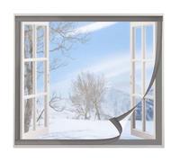 Kit de aislamiento de ventana,Película antiviento para ventanas EVA | No se puede cortar,Transparente Lámina aislante para ventanas,Contra el frío,Cubierta Aislamiento de Ventanas ,170x100cm