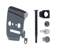Kit de ajuste de tensor de barra de cadena de metal para motosierras Echo CS-400 y CS-450, incluye tornillo de ajuste y cubierta de bomba de aceite, reemplazo directo para números de pieza V651000001