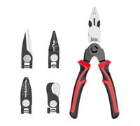 Kit de alicates multiherramienta, 5 en 1 con tijeras de crimpadora pelacables para electricistas