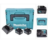 Kit de alimentación Makita (197641-2) 2 baterías BL 1041 B de 12 V máx. 4,0 Ah CXT + cargador DC 10 SB + Makpac