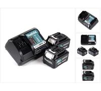 Kit de alimentación Makita de 12 V con 2 baterías BL1041B de 4,0 Ah + cargador DC10WD