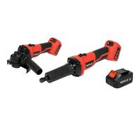 KIT DE AMOLADORA 18V, 4.0AH + CARGADOR - YT-828296