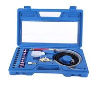 Kit de amoladora de matriz neumática, pluma de amoladora neumática neumática 19 piezas 54000 rpm pulido a mano grabado máquina de amoladora de herramienta de amoladora de ángulo de aire