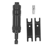 Kit de amoladora neumática de aire, conjunto con unión de 1/4 pulgada, herramienta neumática mini recta de 18.000 rpm, con portabrocas integrado de 6 mm, interruptor de control de