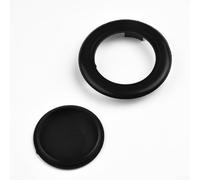 Kit de anillos de plástico negro con tapa para mesas de patio de 2 pulgadas, inserto estabilizador para tapas de vidrio de 5 a 6 mm para evitar arañazos y tambaleo (negro)