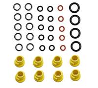 Kit de anillos de sellado para lavadora a presión Karcher K2 K3 K4 K5 K6 K7 - 37 sellos y juntas de bomba de alta presión - Piezas de repuesto de goma y plástico duraderas a prueba de fugas