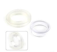 Kit de anillos translúcidos para paraguas para mesas de cristal al aire libre, protector de poste de silicona y tapa para agujeros de 2 pulgadas en patio o cafetería