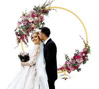 Kit de arco de globos con soporte de metal y bases rellenables con agua, incluye clips para globos, perfecto para bodas, jardín, fiestas en interiores y exteriores