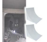 Kit de Arco para Puerta, Kit de Arco semicircular Blanco para Puerta, moldura de Espuma para proyectos de Interior, fácil instalación, decoración del hogar (18x22x22cm/7.1x8