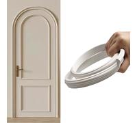 Kit de Arco para Puerta, moldura Decorativa de Arco para Puerta, moldura semicircular Universal para Interiores, Revestimiento de Pared con Esquinas Redondeadas pintable, 6 cm de Ancho x 8 m