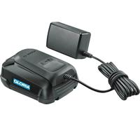 Kit de arranque con batería Bosch de 18V y 2.5Ah, que incluye batería y cargador. Batería y estación de carga compatibles con dispositivos GLORIA y BOSCH de 18V de la gama POWER FOR ALL